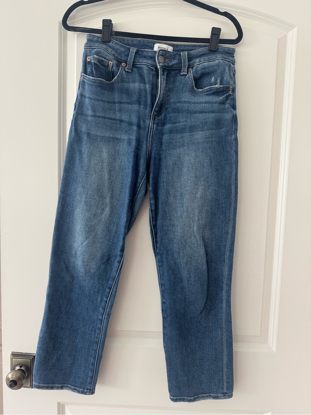 Pistola High-Rise Straight Leg Jeans - size 28